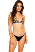 Luli Fama Love Spell Wavy Ruched Back Tie Side Bottom